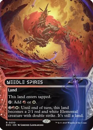 Needle Spires (EOS-030) (Borderless) [Edge of Eternities: Stellar Sights]