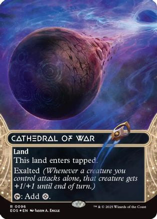 Cathedral of War (EOS-096) (Borderless) (Galaxy Foil) [Edge of Eternities: Stellar Sights] Foil
