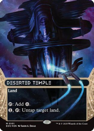 Deserted Temple (EOS-101) (Borderless) (Galaxy Foil) [Edge of Eternities: Stellar Sights] Foil