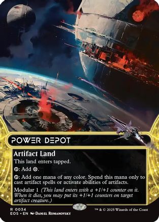 Power Depot (EOS-034) (Borderless) [Edge of Eternities: Stellar Sights] Foil