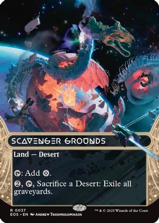 Scavenger Grounds (EOS-037) (Borderless) [Edge of Eternities: Stellar Sights] Foil