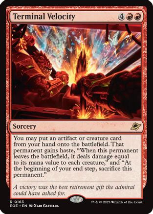 Terminal Velocity (EOE-163) [Edge of Eternities] Foil