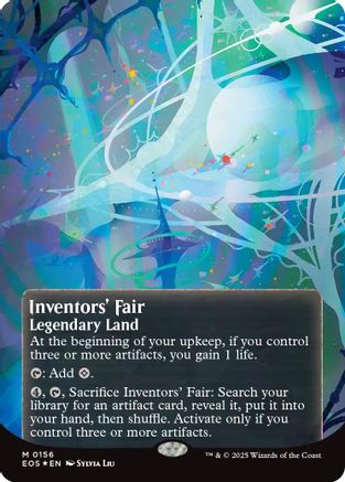 Inventors' Fair (EOS-156) (Borderless) (Galaxy Foil) [Edge of Eternities: Stellar Sights] Foil