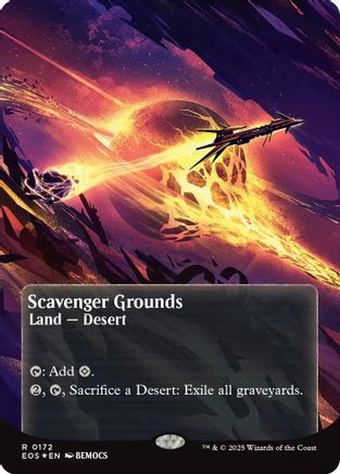 Scavenger Grounds (EOS-172) (Borderless) (Galaxy Foil) [Edge of Eternities: Stellar Sights] Foil