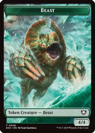 Beast (0006) // Pest Double-Sided Token (EOC-6 // 9) [Commander: Edge of Eternities]
