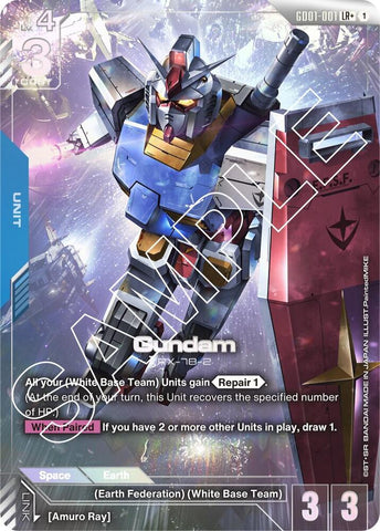 GD01-001: Gundam - Unit - Blue - Legendary Rare+