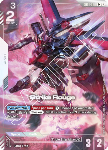 GD01-069: Strike Rouge - Unit - White - Rare+