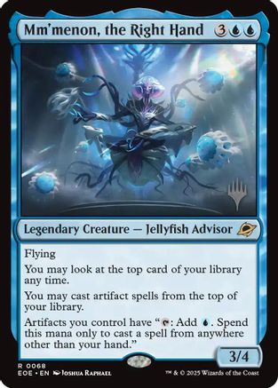 Mm'menon, the Right Hand (PPEOE-068) [Promo Pack: Edge of Eternities] Foil