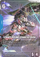 GD01-002: Unicorn Gundam (Destroy Mode) - Unit - Blue - Legendary Rare+