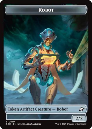 Robot // Lander (0008) Double-Sided Token (EOE-10 // 8) [Edge of Eternities]