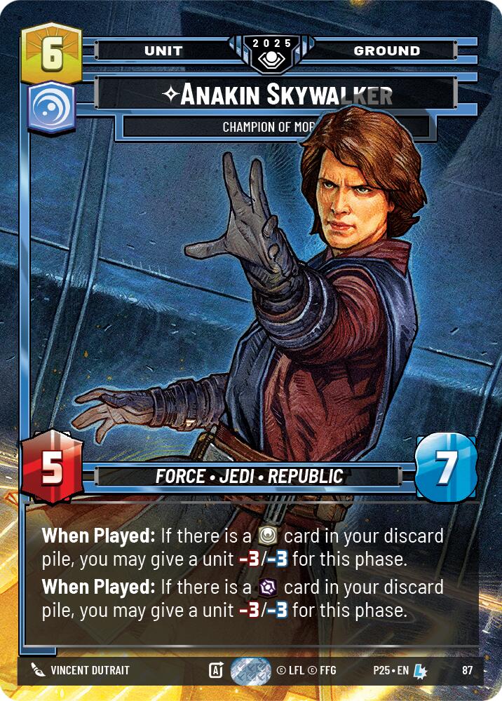 Anakin Skywalker (87) - Champion of Mortis (87) [Organized Play Promos]
