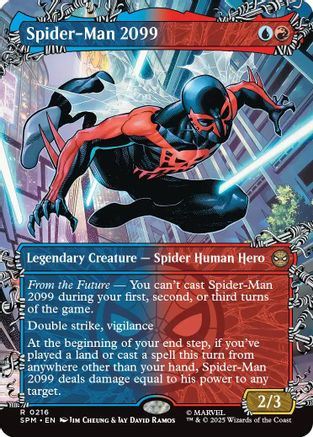 Spider-Man 2099 (SPM-216) (Borderless) [Marvel's Spider-Man] Foil