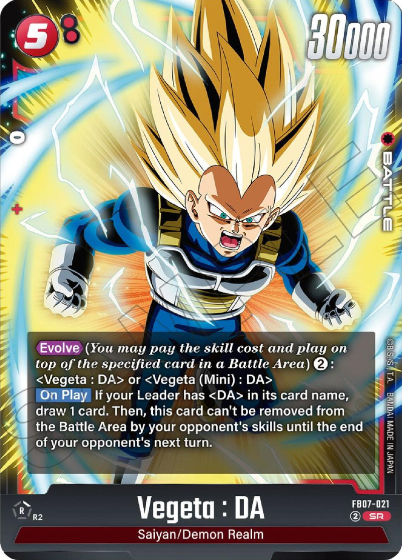 Vegeta : DA (FB07-021) [Wish For Shenron]