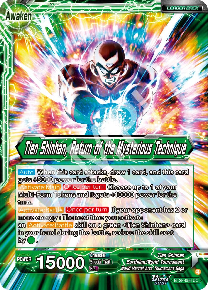 Tien Shinhan // Tien Shinhan, Return of the Mysterious Technique (BT28-056) [Prismatic Clash]