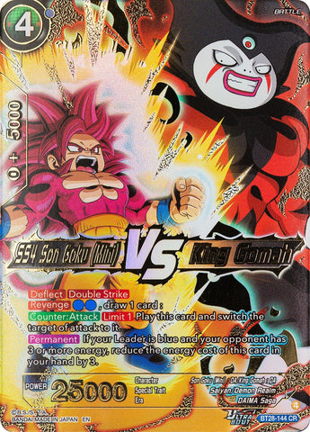SS4 Son Goku (Mini) VS King Gomah (BT28-144) [Prismatic Clash]