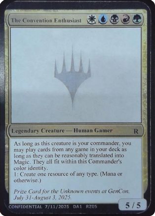 The Convention Enthusiast [Un-Known Event Playtest Cards]