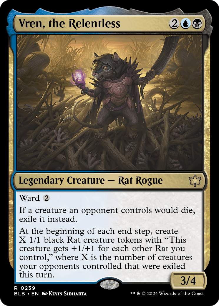 Vren, the Relentless (BLB-239) [Bloomburrow] Foil