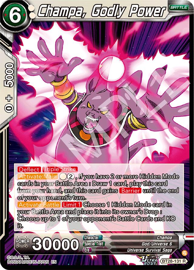 Champa, Godly Power (BT28-131) [Prismatic Clash]