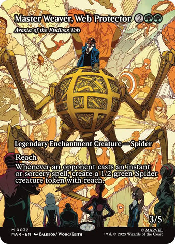 Master Weaver, Web Protector - Arasta of the Endless Web (Borderless) [Marvel Universe: Eternal-Legal]