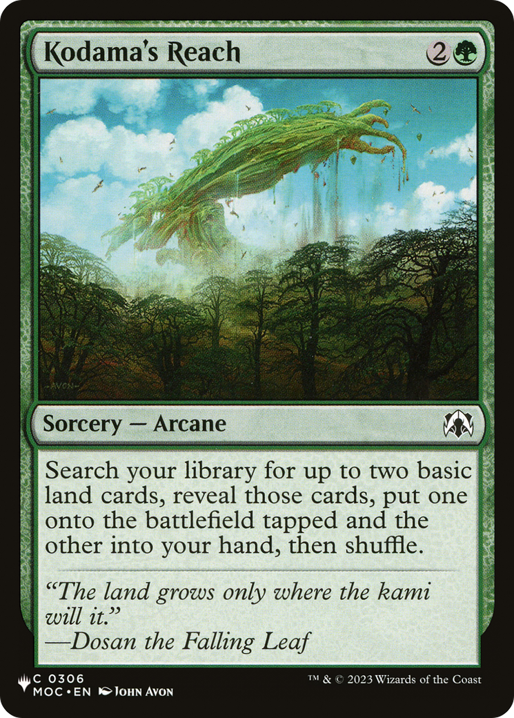 Kodama's Reach (LIST-306) [The List]