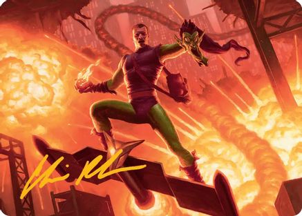 Green Goblin, Revenant Art Card (Gold-Stamped Signature) (AASPM-027) [Art Series: Marvel's Spider-Man]