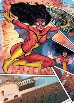 Spider-Woman, Stunning Savior Art Card (AASPM-051) [Art Series: Marvel's Spider-Man]