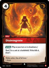 Origins : Disintegrate - 005/298 - Foil - Common - Spell