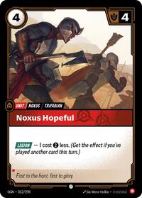 Origins : Noxus Hopeful - 012/298 - Normal - Common - Unit