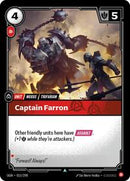 Origins : Captain Farron - 015/298 - Normal - Uncommon - Unit