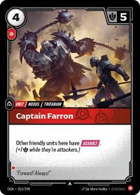 Origins : Captain Farron - 015/298 - Normal - Uncommon - Unit