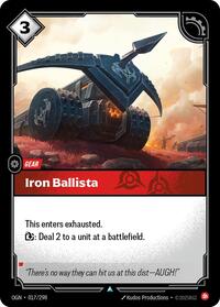 Origins : Iron Ballista - 017/298 - Foil - Uncommon - Gear