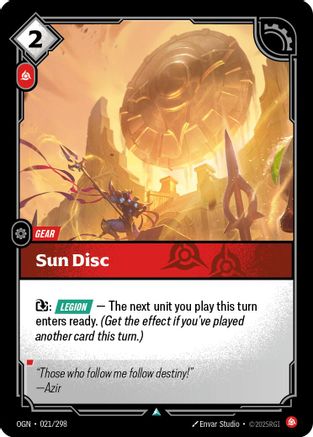 Sun Disc (021/298) - Origins Foil