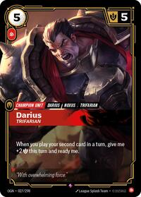 Origins : Darius - Trifarian - 027/298 - Foil - Rare - Champion Unit