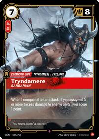 Origins : Tryndamere - Barbarian - 034/298 - Foil - Rare - Champion Unit