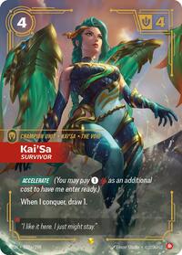 Origins : Kai'Sa - Survivor (Alternate Art) - 039a/298 - Foil - Showcase - Champion Unit