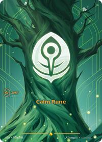 Origins : Calm Rune (Alternate Art) - 042a/298 - Foil - Showcase - Rune