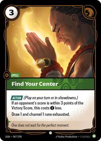 Origins : Find Your Center - 047/298 - Foil - Common - Spell