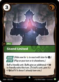 Origins : Stand United - 053/298 - Foil - Common - Spell