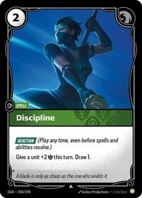 Origins : Discipline - 058/298 - Normal - Uncommon - Spell