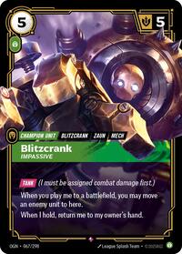 Origins : Blitzcrank - Impassive - 067/298 - Foil - Rare - Champion Unit