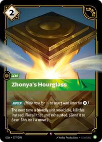 Origins : Zhonya's Hourglass - 077/298 - Foil - Rare - Gear