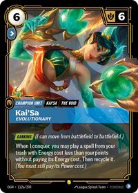 Origins : Kai'Sa - Evolutionary (Alternate Art) - 112a/298 - Foil - Showcase - Champion Unit