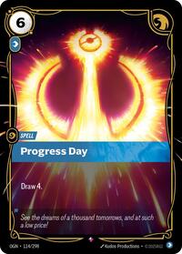 Origins : Progress Day - 114/298 - Foil - Rare - Spell