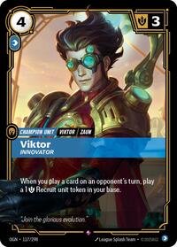 Origins : Viktor - Innovator - 117/298 - Foil - Rare - Champion Unit