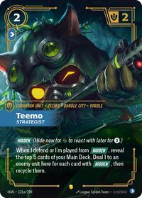 Origins : Teemo - Strategist (Alternate Art) - 121a/298 - Foil - Showcase - Champion Unit