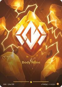 Origins : Body Rune (Alternate Art) - 126a/298 - Foil - Showcase - Rune