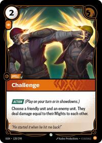 Origins : Challenge - 128/298 - Normal - Common - Spell