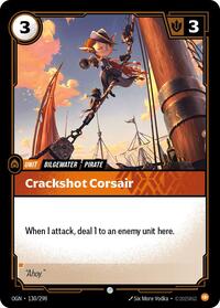 Origins : Crackshot Corsair - 130/298 - Foil - Common - Unit