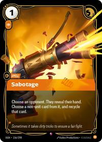 Origins : Sabotage - 156/298 - Foil - Rare - Spell
