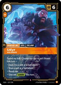 Origins : Udyr - Wildman - 157/298 - Foil - Rare - Champion Unit